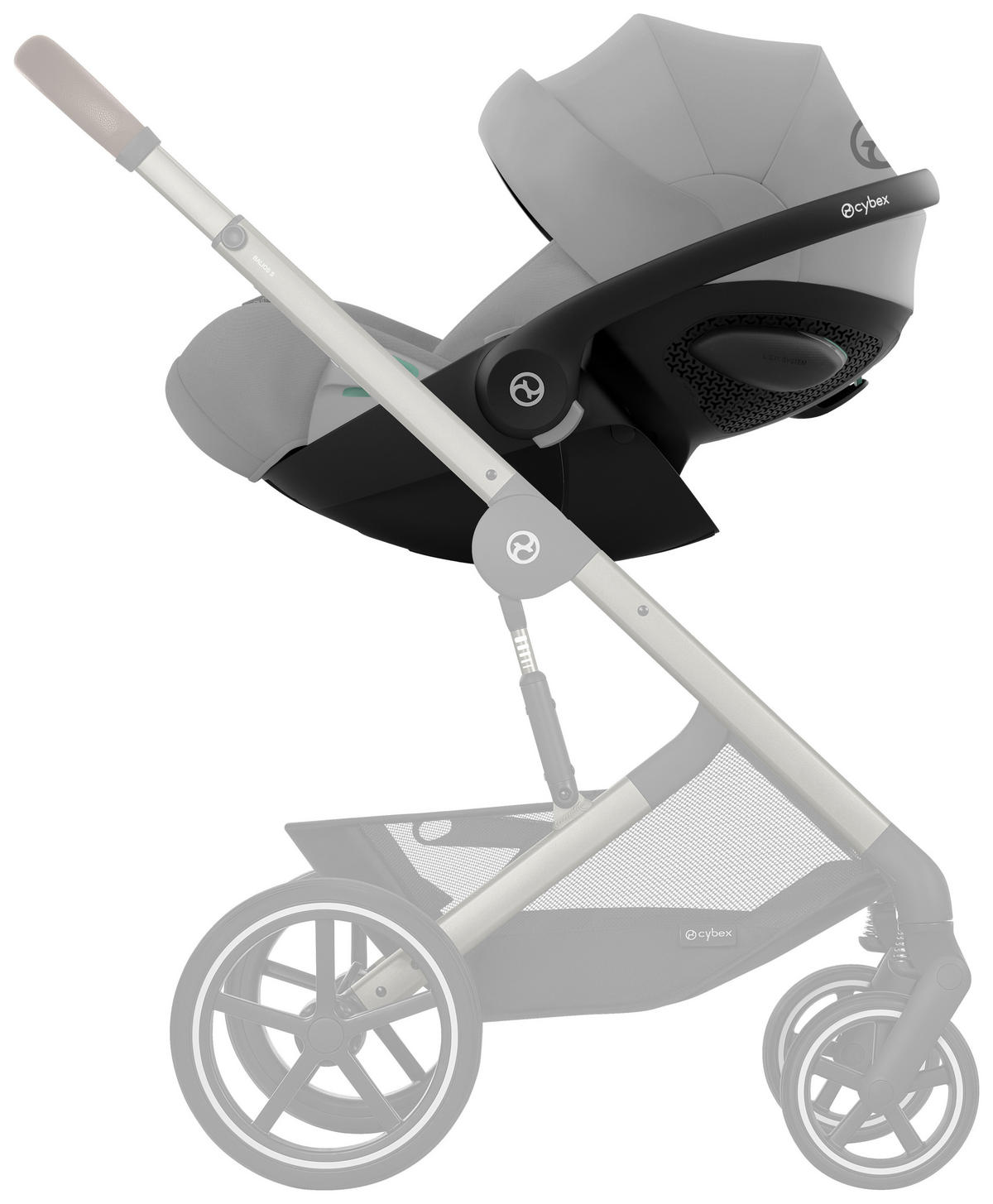 BABYSCHALE Cloud G i-Size Plus  - Grau, Basics, Kunststoff/Textil (68-72/43.5/35.5-59.5cm) - cybex GOLD
