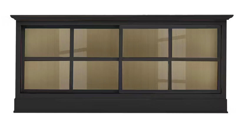 SIDEBOARD UrbanClass  in 190,5/82/49 cm  - Creme/Schwarz, LIFESTYLE, Glas/Holz (190,5/82/49cm) - Livetastic