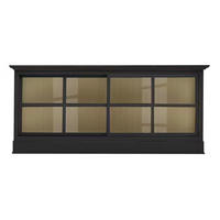 SIDEBOARD UrbanClass  in 190,5/82/49 cm  - Creme/Schwarz, LIFESTYLE, Glas/Holz (190,5/82/49cm) - Livetastic