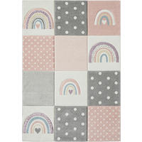 KINDERTEPPICH 120/170 cm Pastel Kids  - Hellgrau/Altrosa, Basics, Textil (120/170cm) - Novel