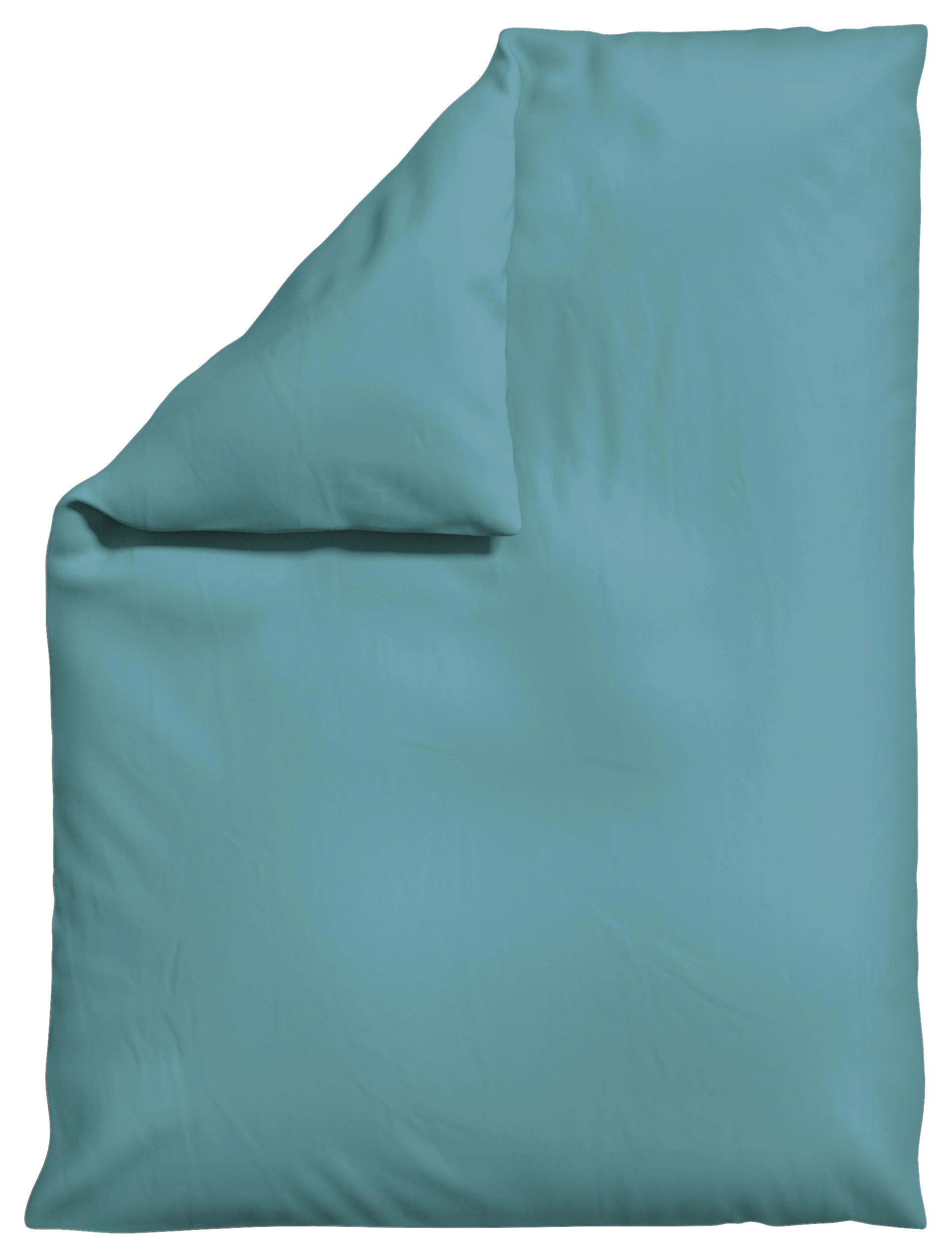 Schlafgut Bettdeckenbezug Knitted Jersey Pastellblau 155x220 cm