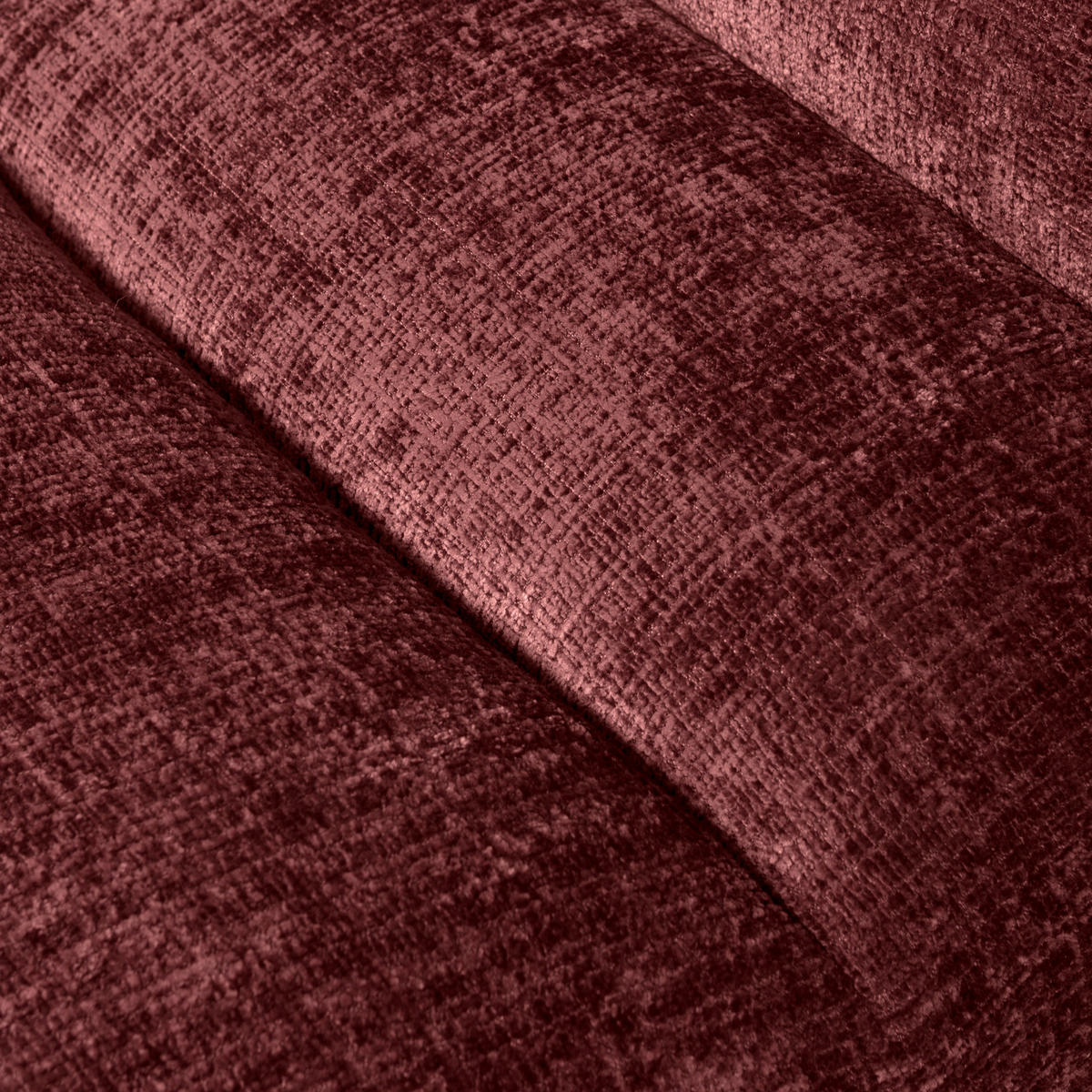 SESSEL in Chenille Aubergine  - Aubergine/Schwarz, Design, Kunststoff/Textil (75/82/96cm) - Livetastic