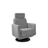 RELAXSESSEL in Textil Silberfarben  - Silberfarben/Schwarz, Modern, Textil/Metall (77/105/87-154cm) - Livetastic