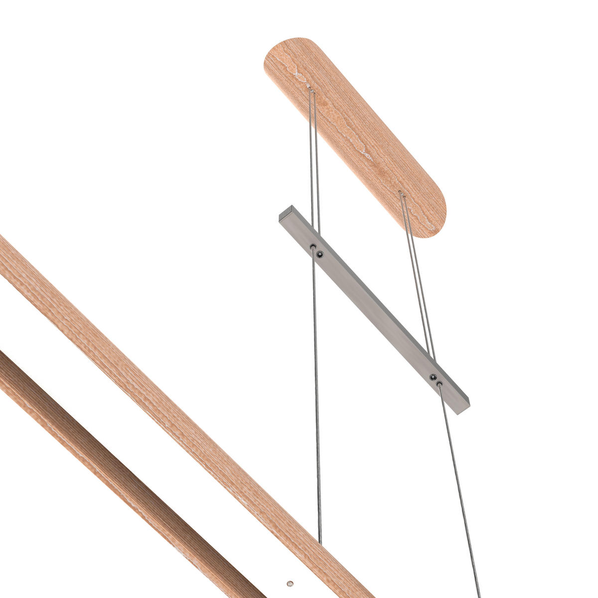 LED-HÄNGELEUCHTE 120/9/9 cm  - Beige, Natur, Holz (120/9/9cm)