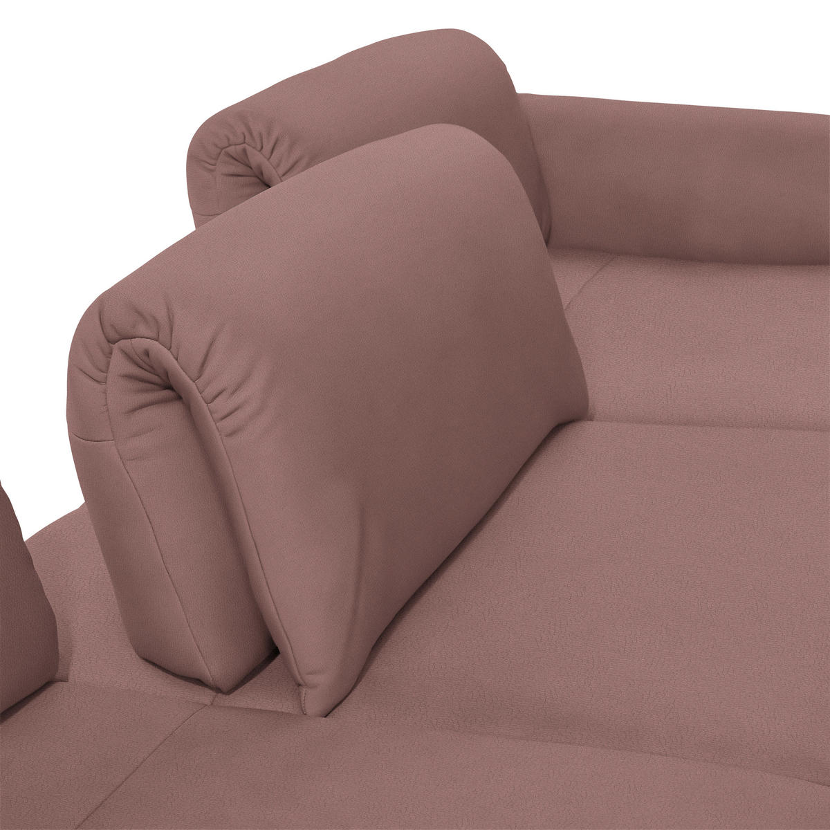 ECKSOFA in Echtleder Beere  - Beere/Anthrazit, Design, Leder/Metall (308/173cm) - Joop!