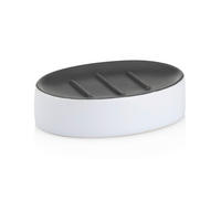 SEIFENSCHALE Keramik  - Weiß/Grau, Basics, Keramik (12,5/8,5/3cm) - Kela