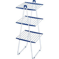 USCĂTOR DE RUFE VERTICAL - albastru/alb, Basics (155/66/61cm) - Leifheit