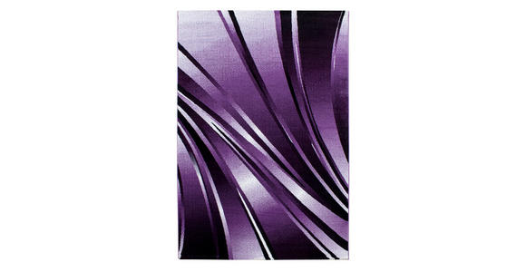FLACHWEBETEPPICH 240/340 cm Parma Schwarz, Weiß, Violett  - Violett/Schwarz, Design, Textil (240/340cm) - Novel