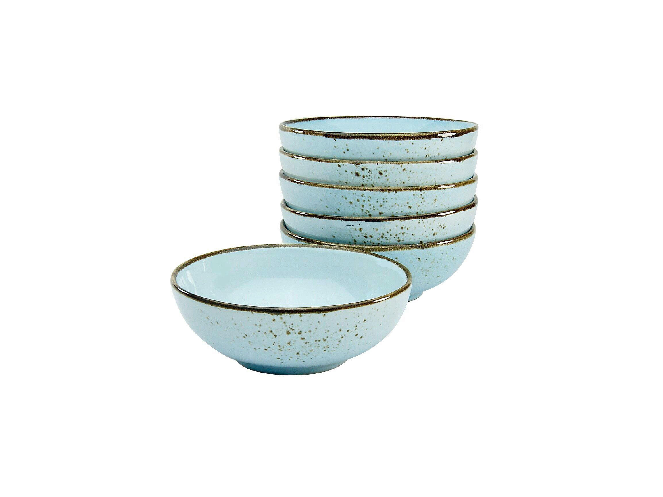 SCHÜSSELSET 6-teilig 16,5 cm   - Pastellblau, Trend, Keramik (16,5cm) - Creatable