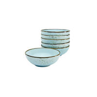 SCHÜSSELSET 6-teilig 16,5 cm  - Pastellblau, Trend, Keramik (16,5cm) - Creatable