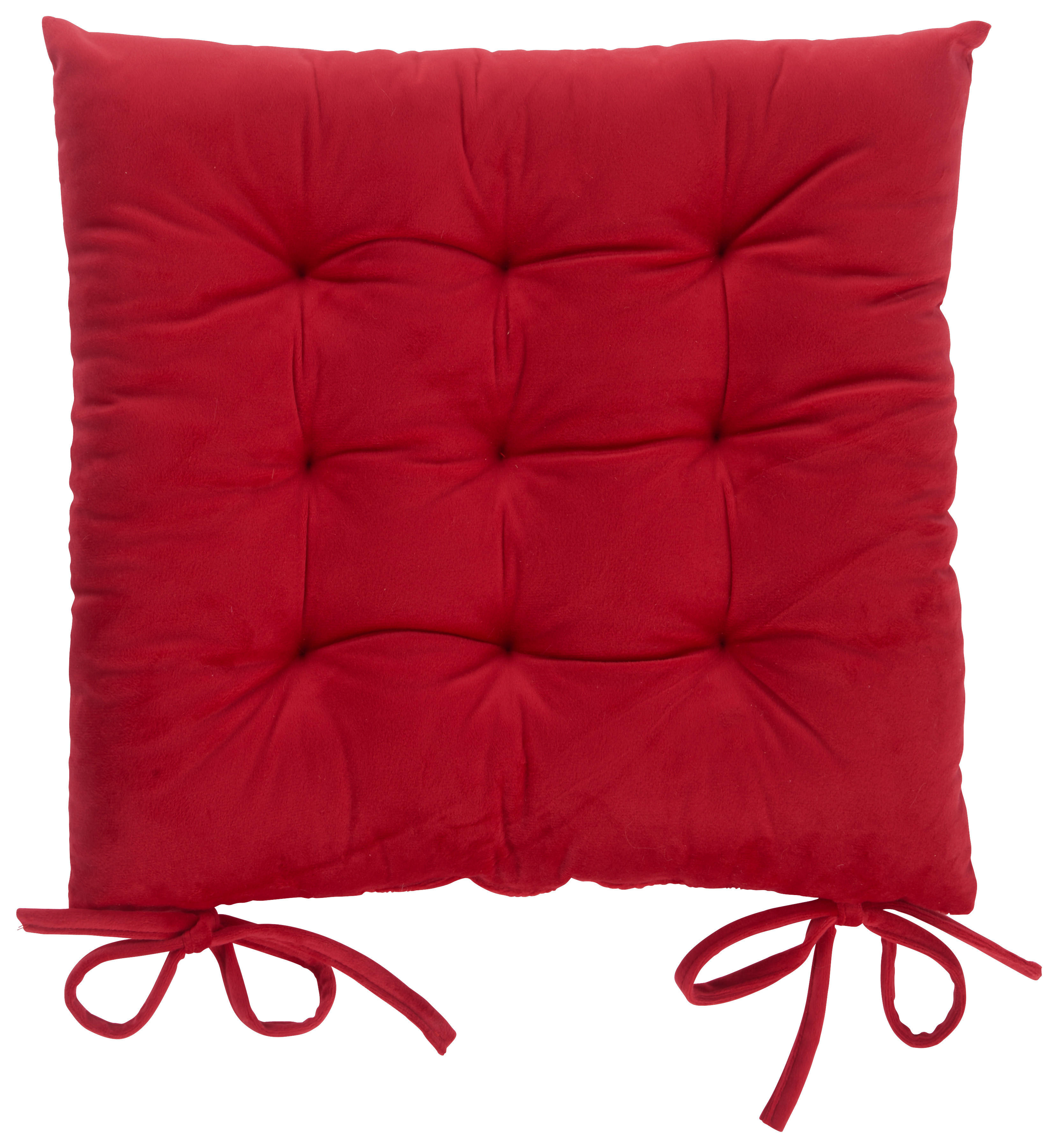 PERNĂ PENTRU ȘEZUT  40/40 cm   - roșu, Basics, textil (40/40cm) - X-Mas