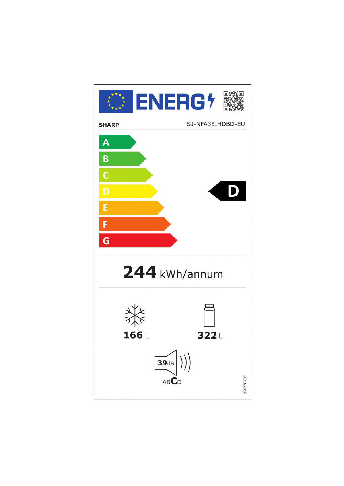 Sharp FRENCH-DOOR SJ-NFA35IHDBD-EU nur jetzt online ➤