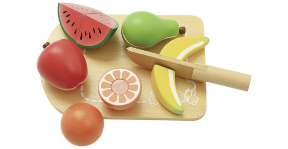 SCHNEIDESET OBST - Gelb/Rot, Basics, Holz (14,5/20cm) - My Baby Lou