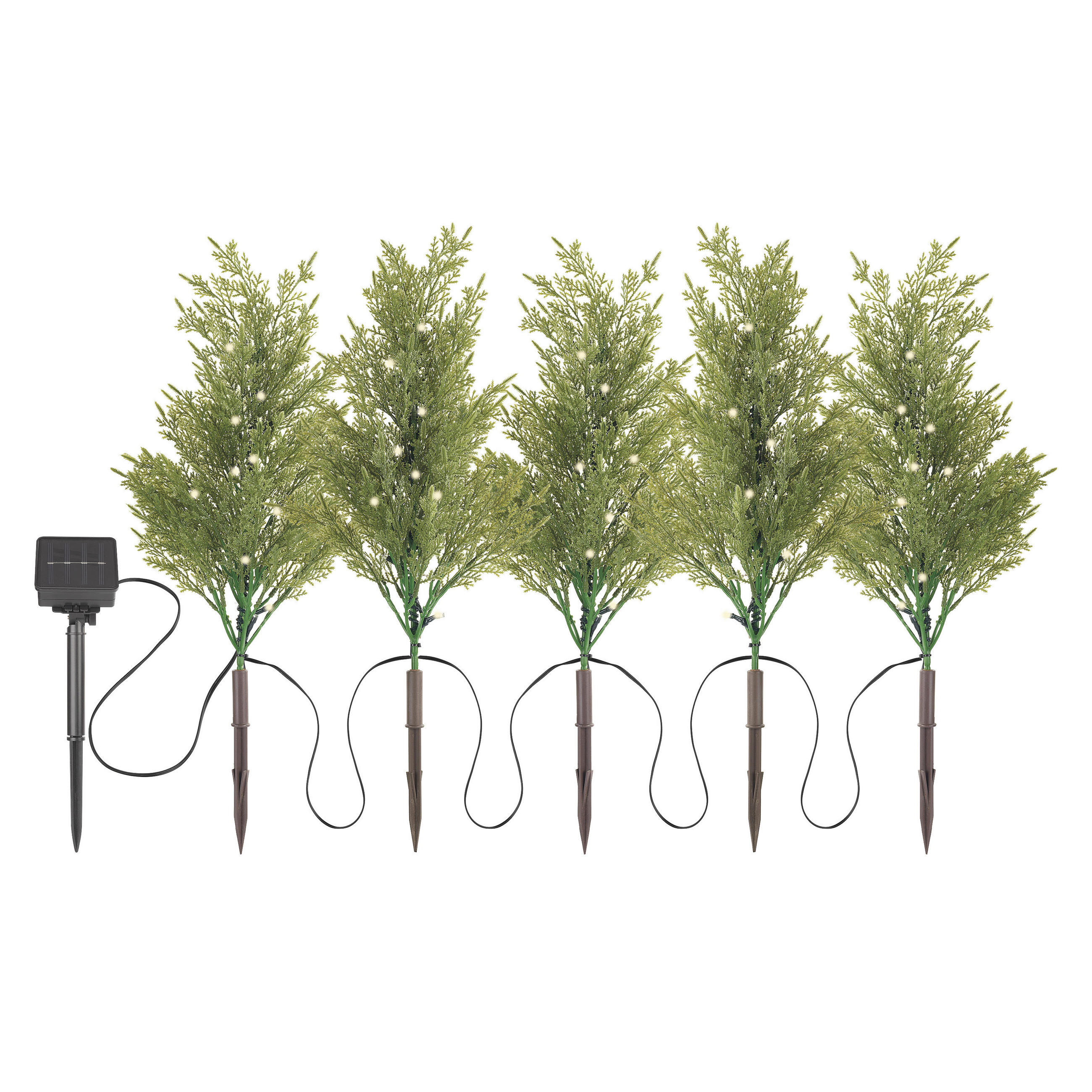 DEKORAČNÉ LED SVIETIDLO - priehľadné/čierna, Basics, kov/plast (45cm)