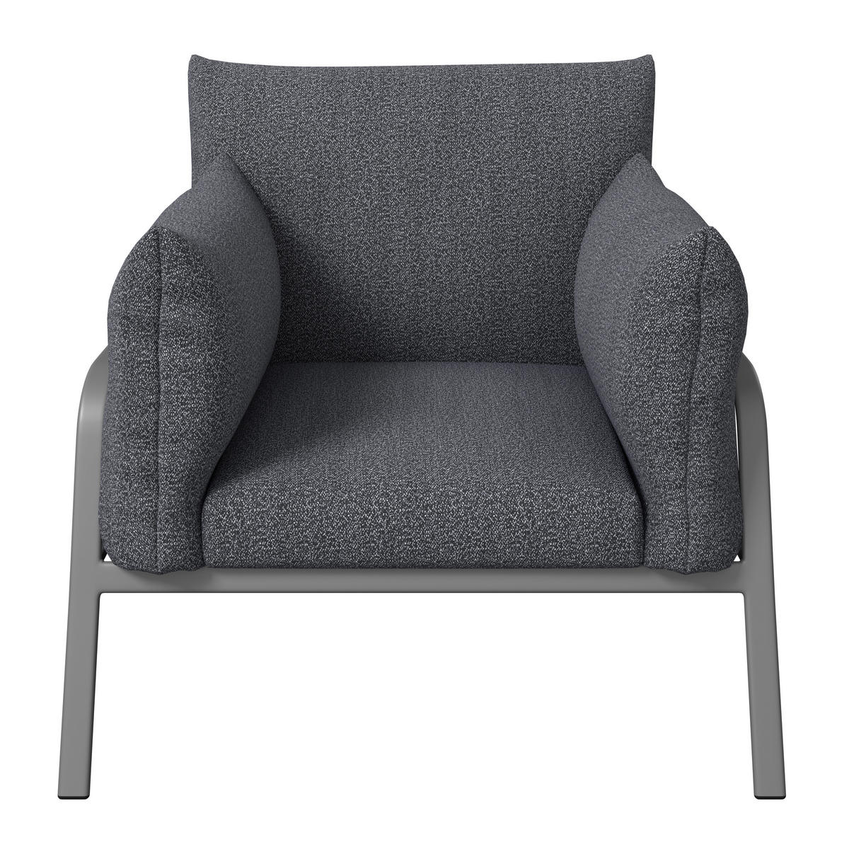 UTEMÖBLER SET  - mörkgrå/antracit, Basics, metall/glas - Ambia Garden