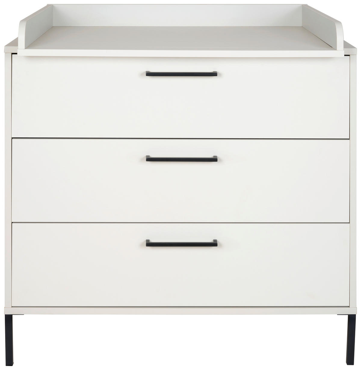 WICKELKOMMODE Milan Grau  - Anthrazit/Grau, Basics, Holzwerkstoff/Metall (101/91/101/45/77cm) - Jimmylee