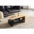 COUCHTISCH in Holz, Holzwerkstoff 90/55/42,5 cm  - Eichefarben/Schwarz, Design, Holz/Holzwerkstoff (90/55/42,5cm) - Carryhome