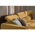 ECKSOFA in Chenille Currygelb  284/205 cm  - Currygelb/Schwarz, Design, Kunststoff/Textil (284/205cm) - Xora