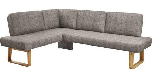 ECKBANK 174/265 cm in Eichefarben, Beige - Eichefarben/Beige, Design, Holz/Textil (174/265cm) - Dieter Knoll