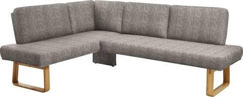 ECKBANK 174/265 cm  in Eichefarben, Beige  - Eichefarben/Beige, Design, Holz/Textil (174/265cm) - Dieter Knoll
