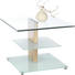 BEISTELLTISCH rechteckig Sonoma Eiche - Sonoma Eiche, Design, Glas/Holzwerkstoff (60/47/60cm)
