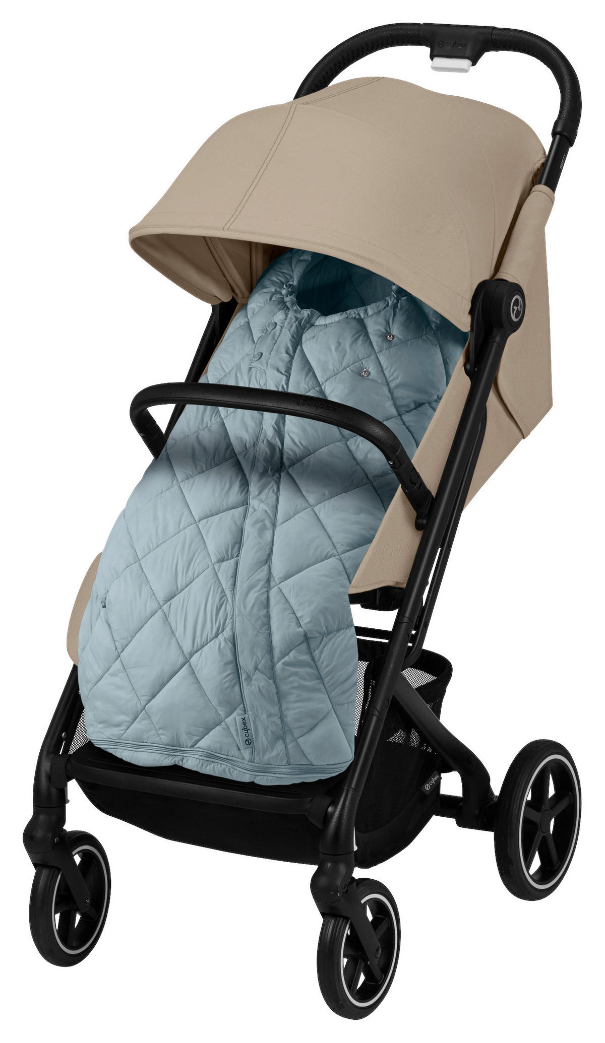 BUGGY Beezy  - Beige/Schwarz, Basics, Textil/Metall (29/65/10,1cm) - cybex GOLD