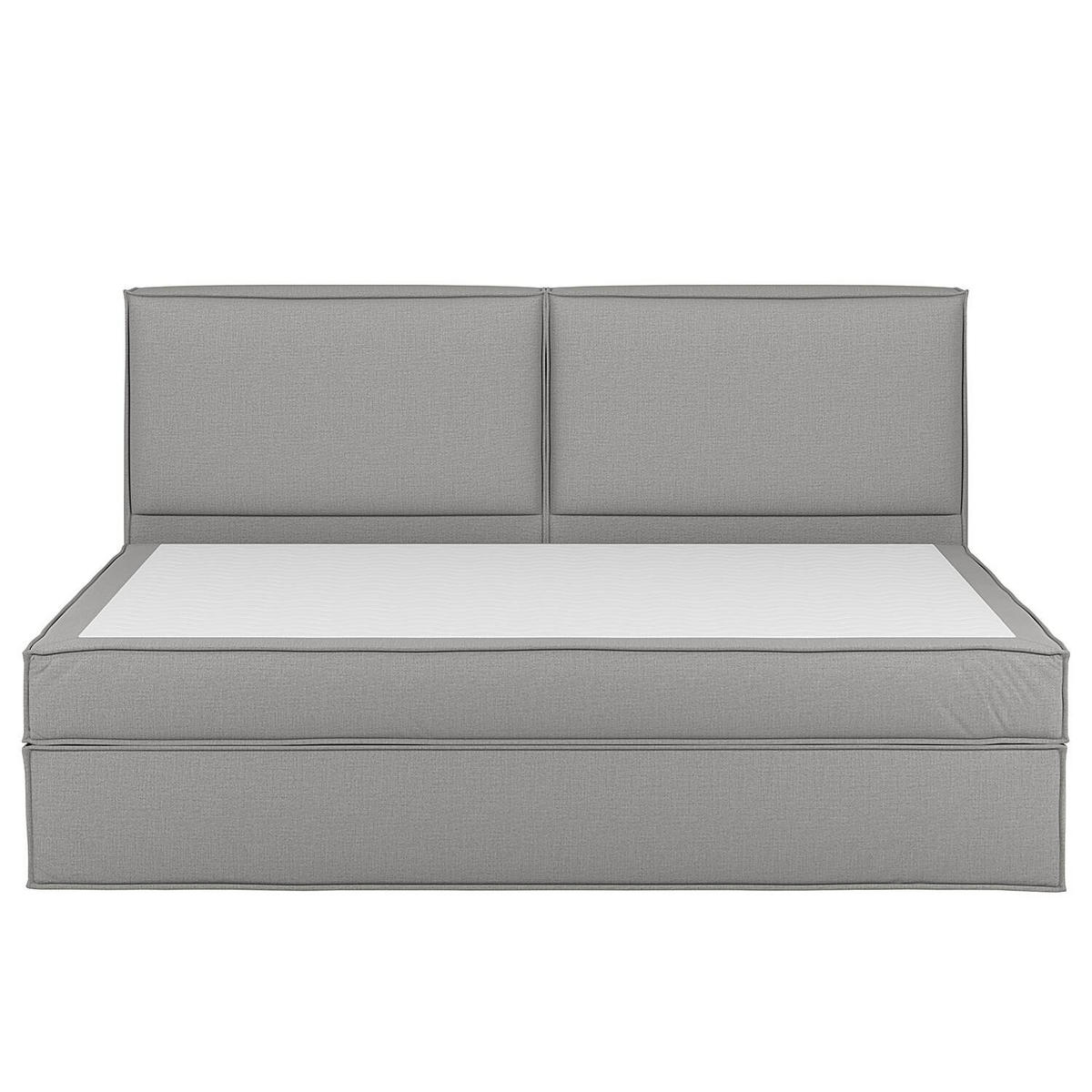 BOXSPRINGBETT 240/200 cm  in Hellgrau  - Hellgrau, Design, Textil (240/200cm) - home24