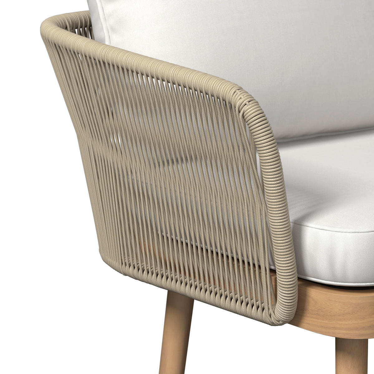 DINING-LOUNGESET  - Beige/Akaziefarben, Natur, Holz (208/208cm) - Ambia Garden