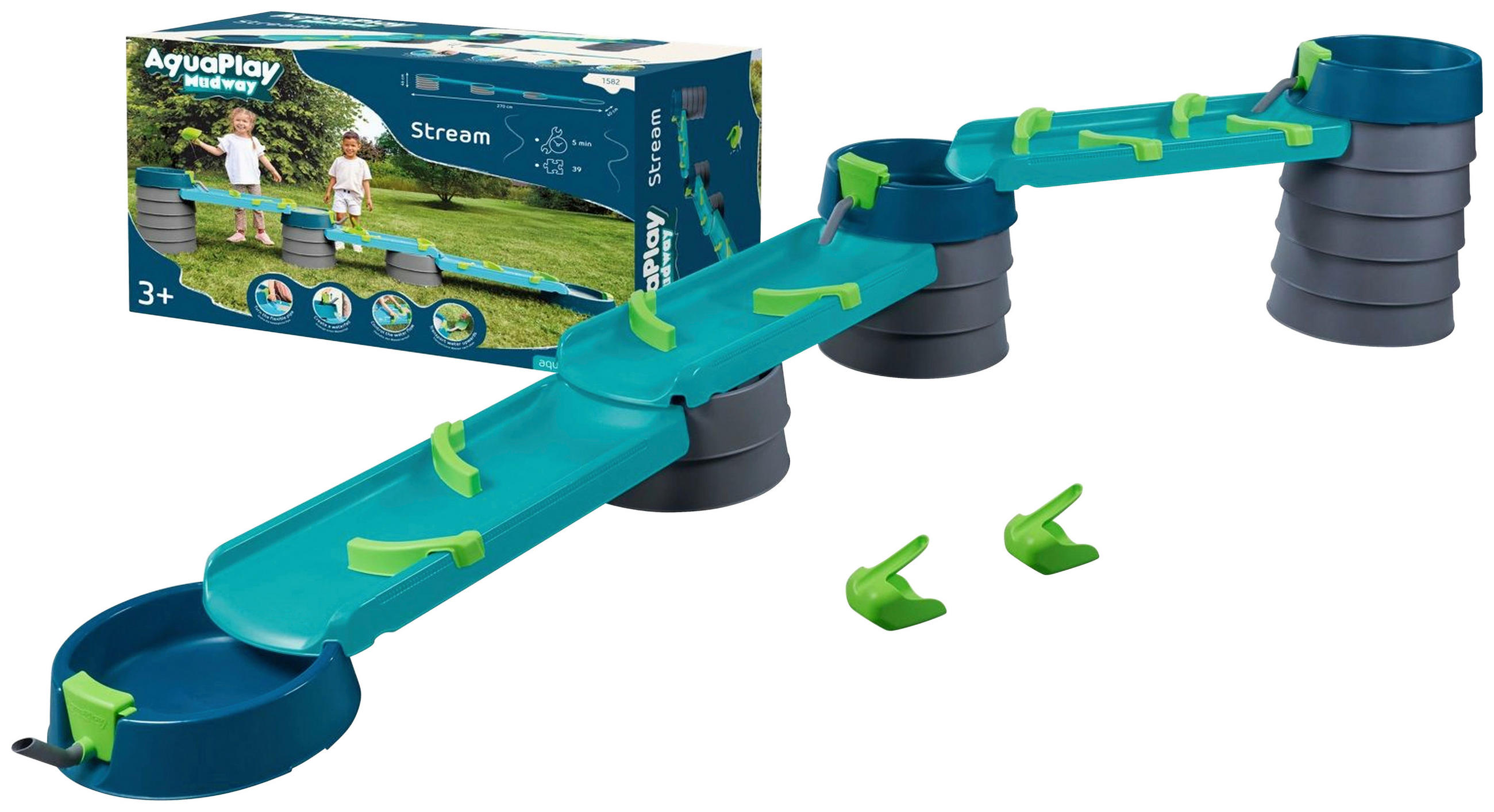 WASSERBAHN STREAM  - Blau, KONVENTIONELL, Kunststoff (32/79/49cm)