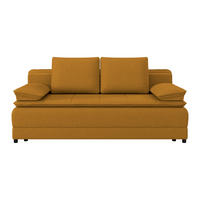 SCHLAFSOFA in Webstoff Gelb  - Gelb/Schwarz, Modern, Kunststoff/Textil (202/73-92/105cm) - MID.YOU