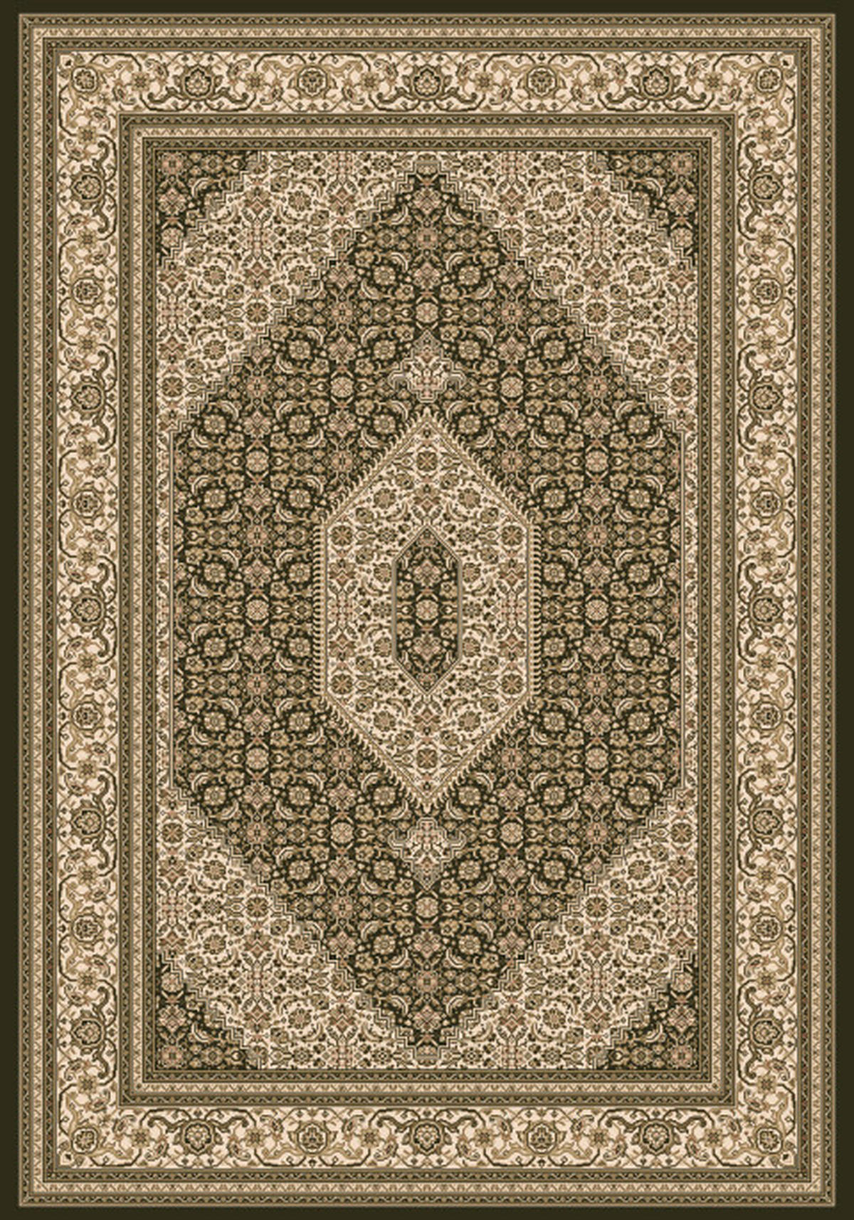 WEBTEPPICH 200/290 cm Ferrara Creme, Schwarz, Goldfarben  - Goldfarben/Creme, LIFESTYLE, Textil (200/290cm) - Novel