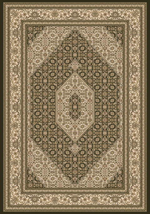 Novel Webteppich Creme, Schwarz, Gold 80x150 cm