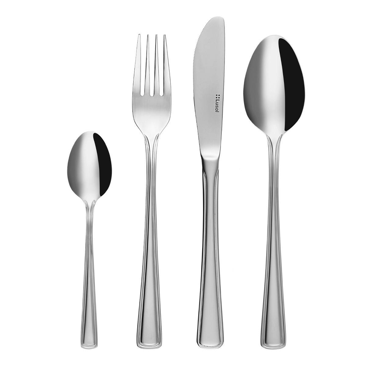 BESTECK-SET   - Chromfarben, Basics, Metall (40/24,5/4cm) - Sola