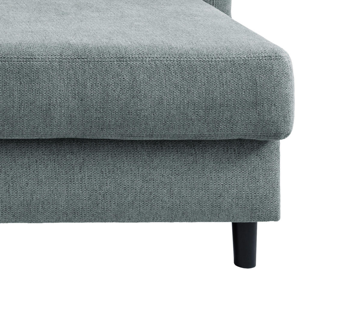 ECKSOFA in Chenille Blau  - Mintgrau/Blau, MODERN, Holz/Textil (250-280/176cm) - Livetastic