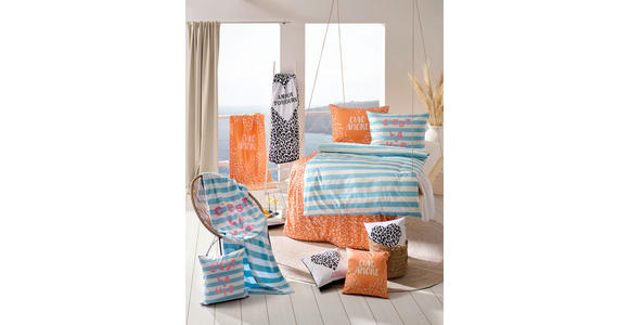 STRANDTUCH Blau, Creme 90/180 cm  - Blau/Creme, Trend, Textil (90/180cm) - Esposa
