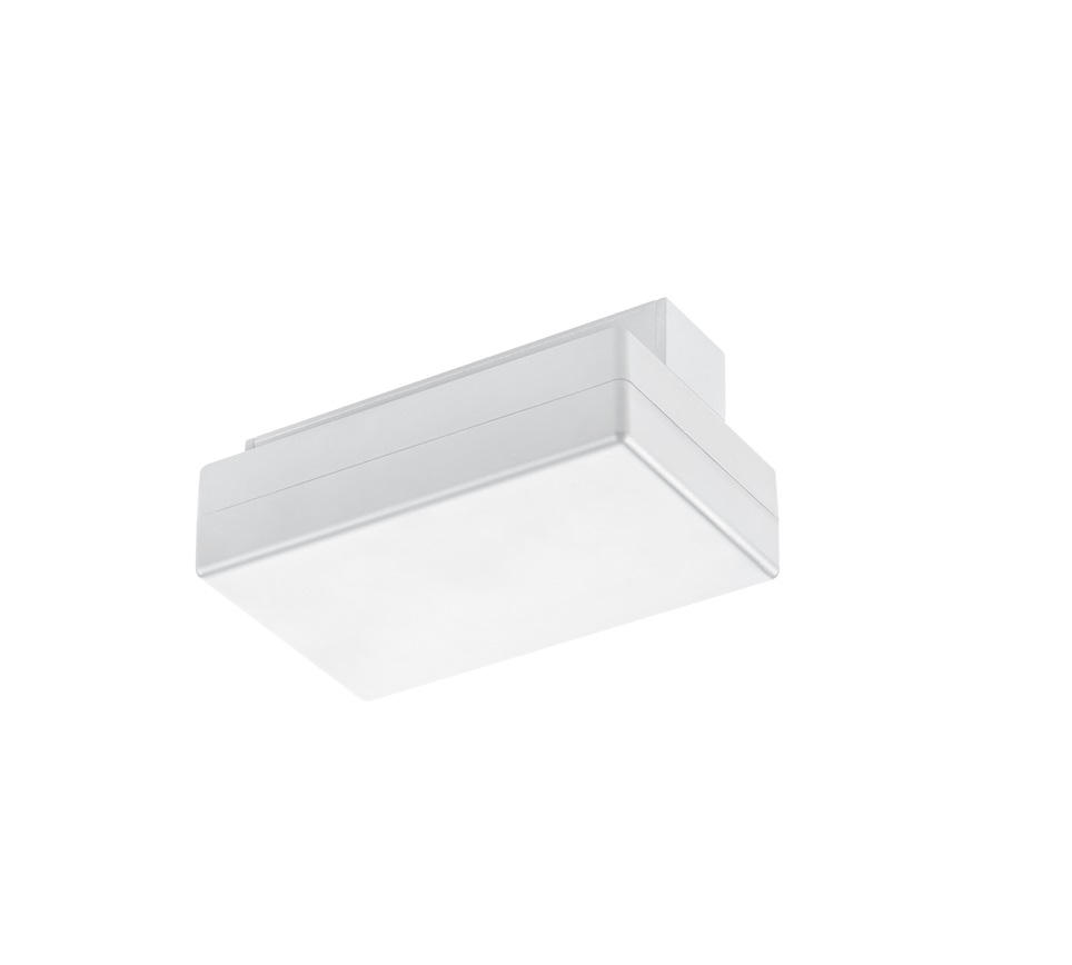 Trio Leuchten Schienensystem-Einspeiser Duoline Track-System Weiß 8x5.2x13.5 cm