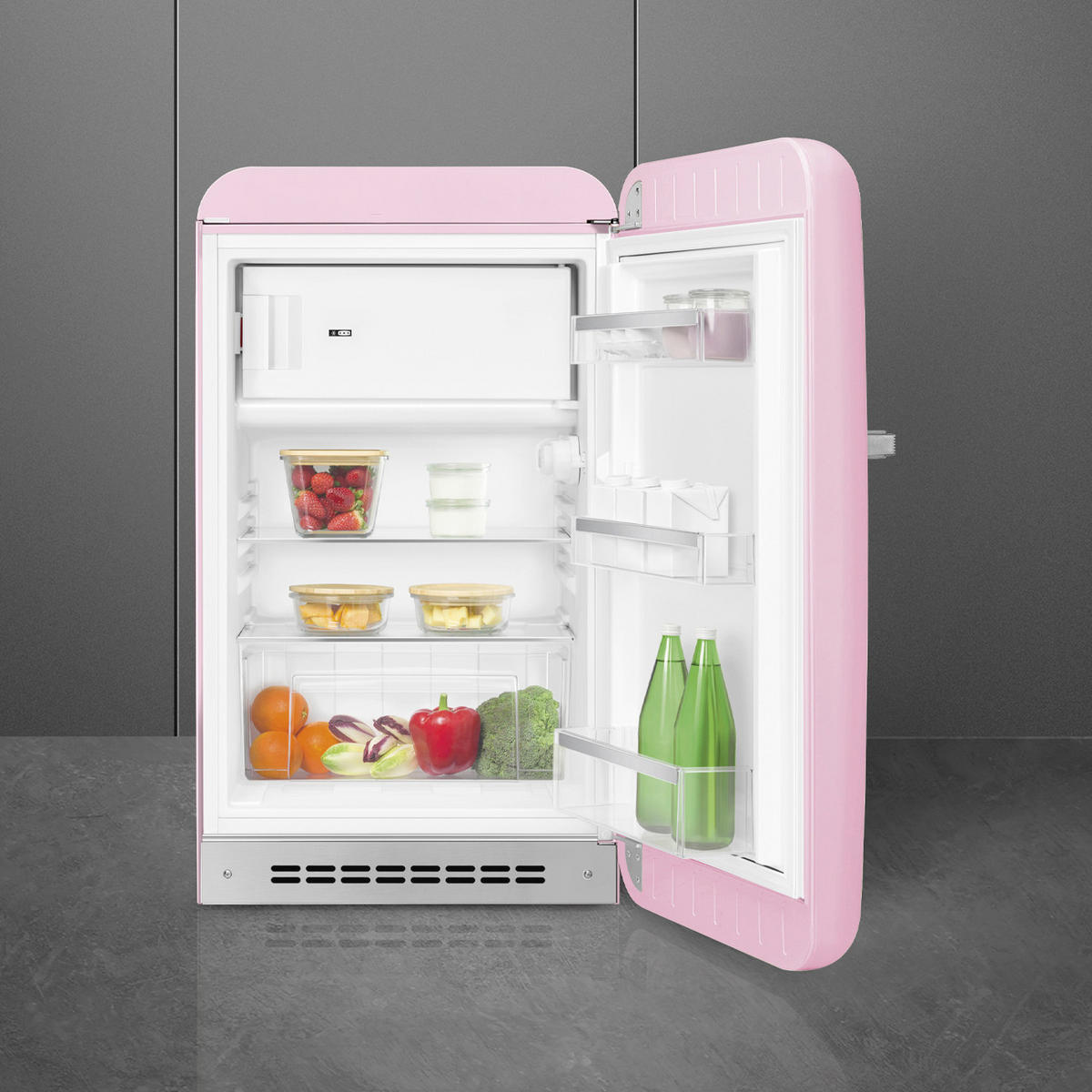 KÜHL-GEFRIER-KOMBINATION FAB10RPK6  - Pink, Trend, Metall (54.5/97/70.1cm) - SMEG