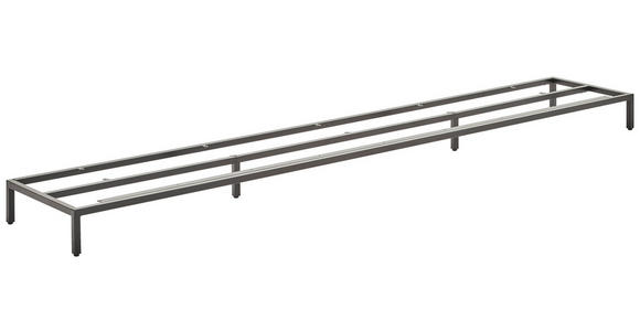 FUSSGESTELL - Schwarz, Basics, Metall (226/13/40,5cm) - Novel