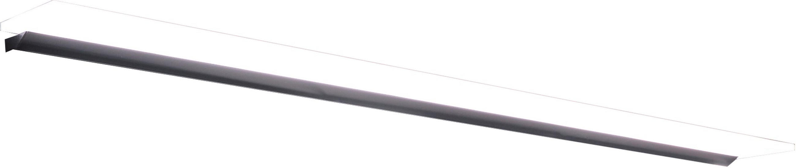 AUFBAULEUCHTE 12,3/123,4/28,1 cm   - Schwarz, Basics, Kunststoff (12,3/123,4/28,1cm) - Novel