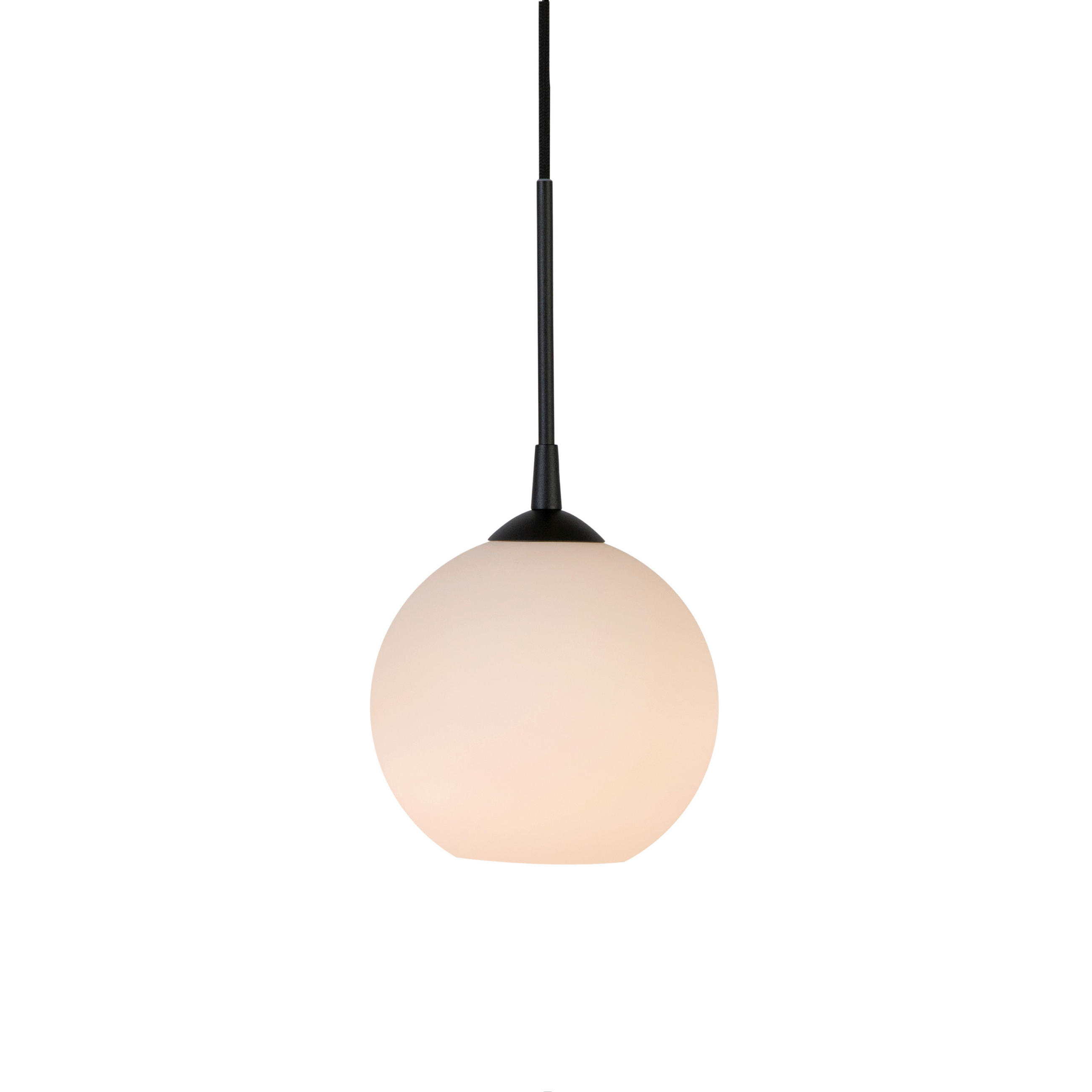 Belid Hängeleuchte Capo Opal, Schwarz 18.8 cm