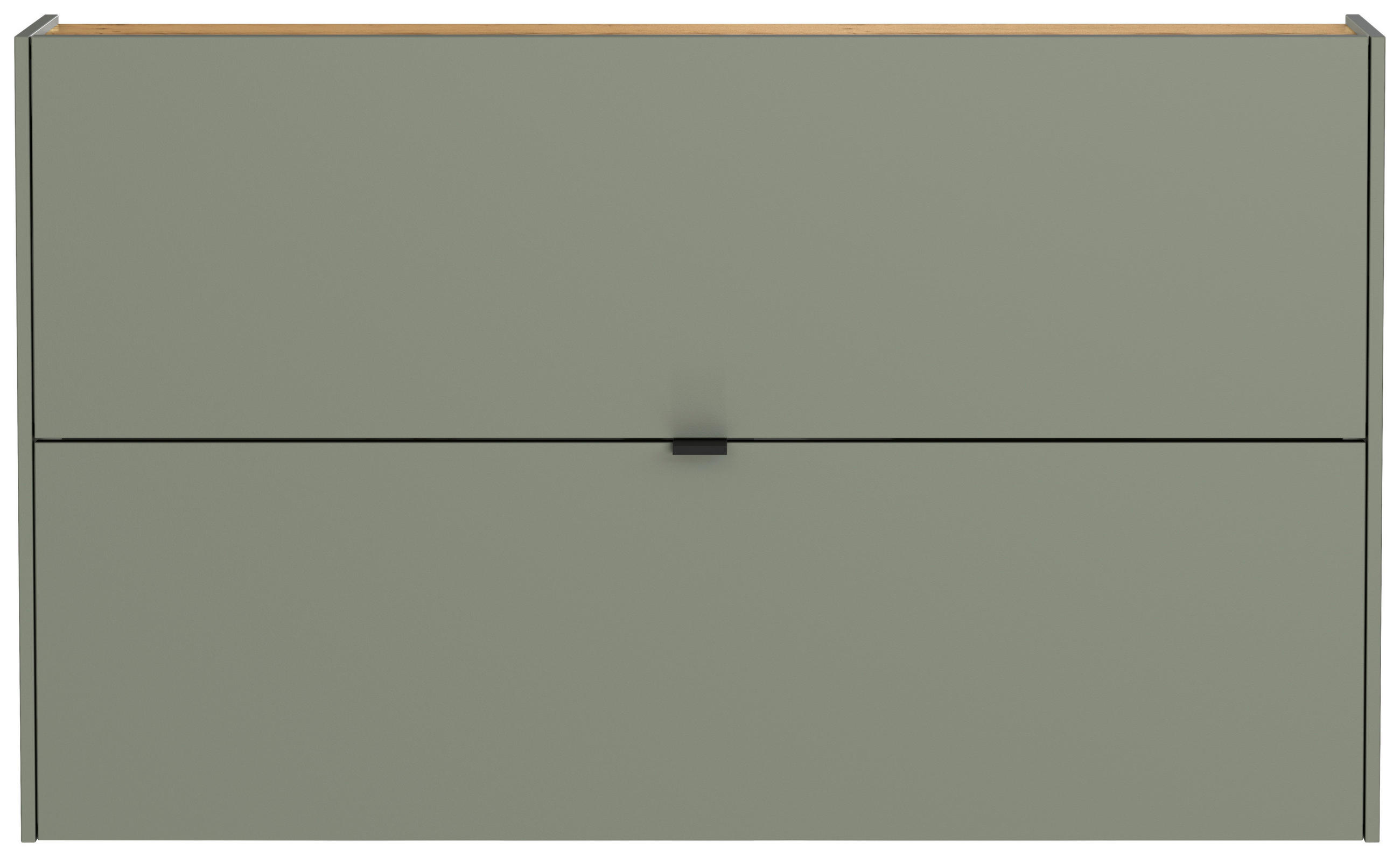 HÄNGESCHUHSCHRANK 140/83/18 cm  - Eichefarben/Pastellgrün, Design, Holzwerkstoff/Metall (140/83/18cm)