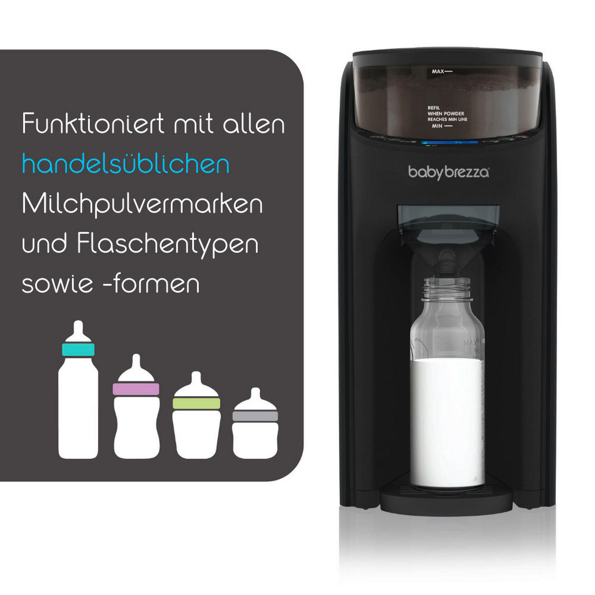 BABYNAHRUNGSZUBEREITER Formula Pro Advanced  - Schwarz, Basics (18,9/38,6/29,6cm) - Baby Brezza