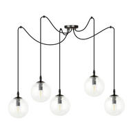 HÄNGELEUCHTE  200/70/200 cm    - Schwarz, KONVENTIONELL, Glas/Metall (200/70/200cm)