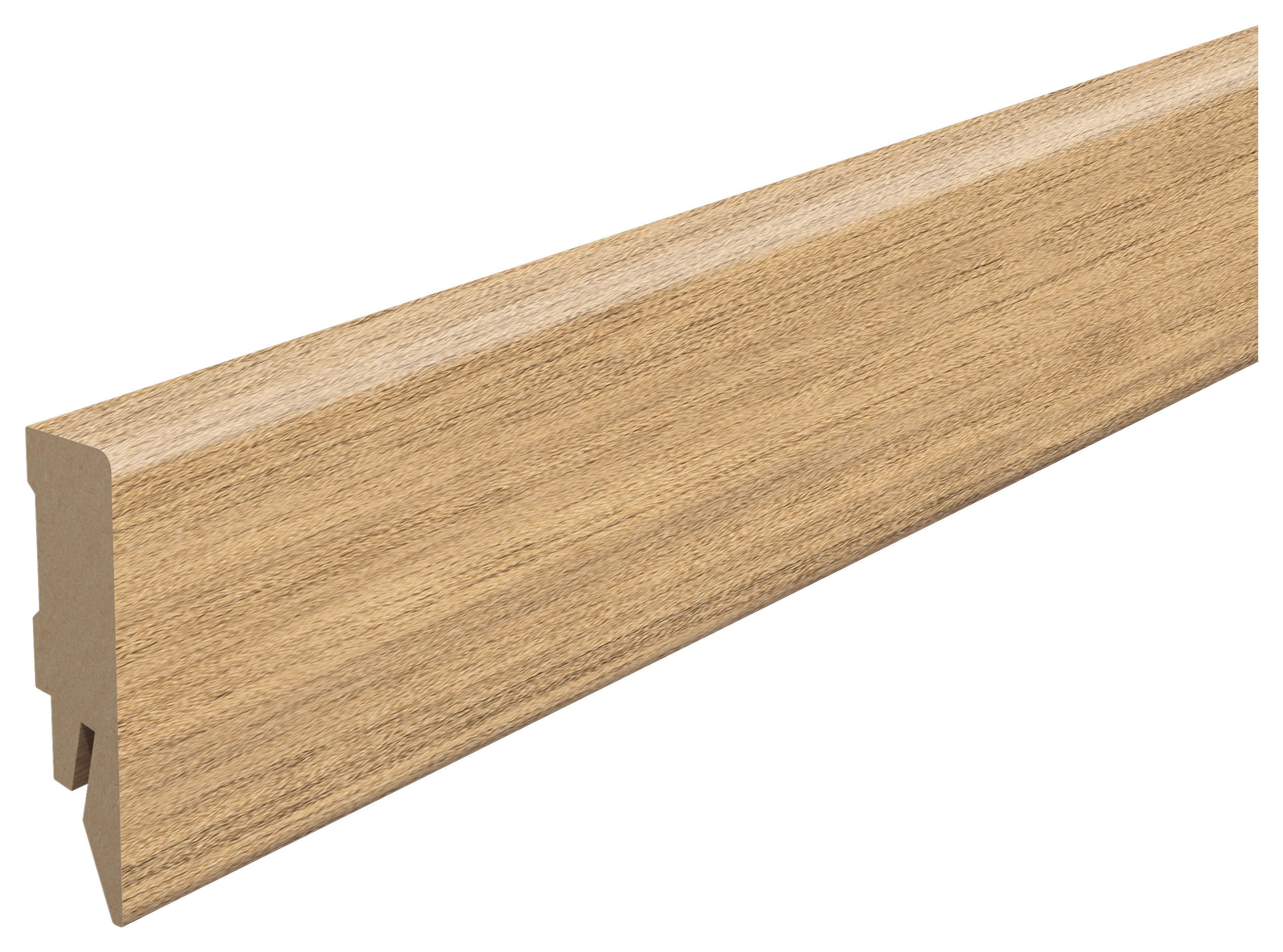 Egger Holzwerkstoffe Sockelleiste Kubische Leiste Hellbraun 1.4x5.8x240 cm