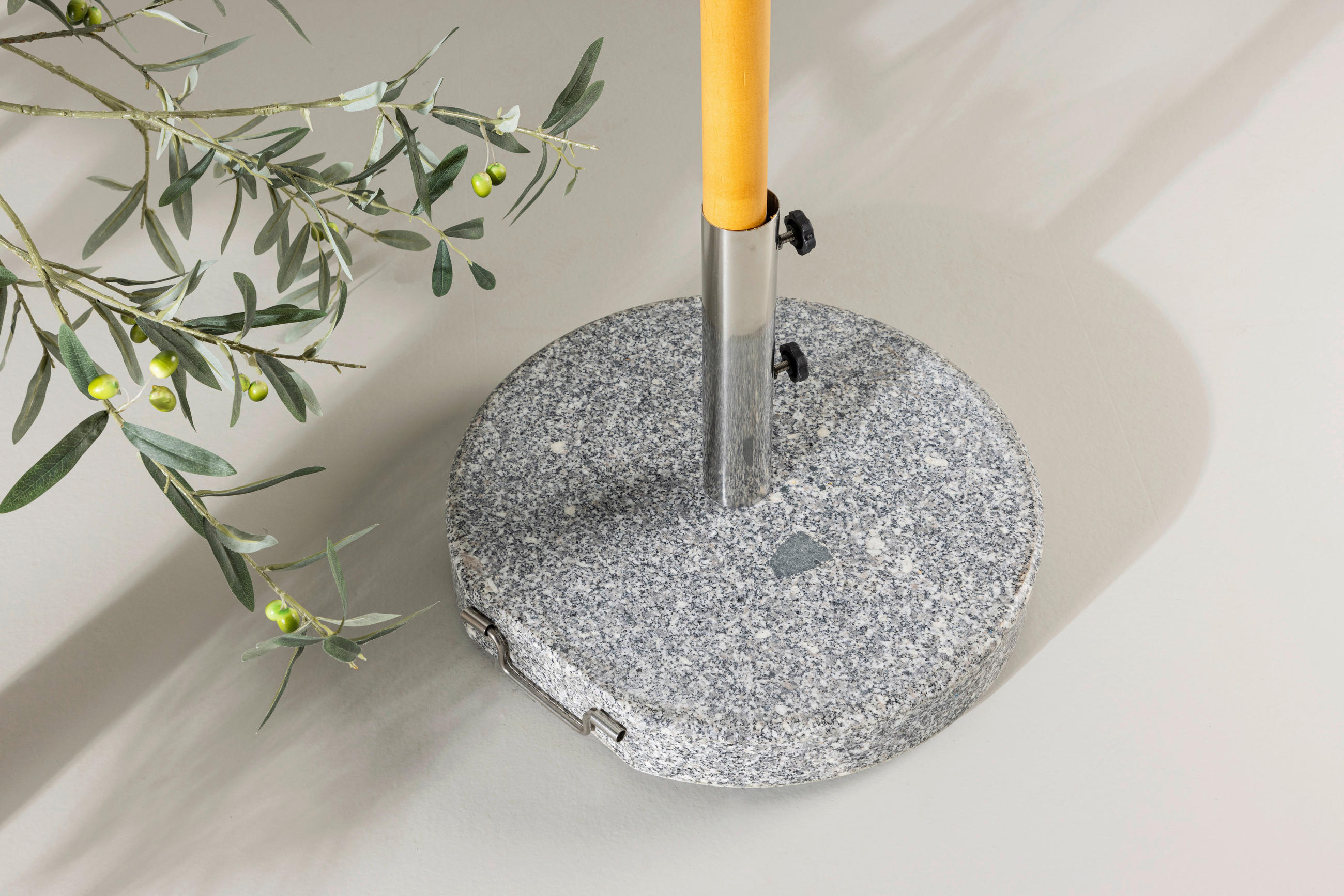 SONNENSCHIRMSTÄNDER Granit Grau  - Grau, KONVENTIONELL, Stein (50/27/50cm) - Gardenson