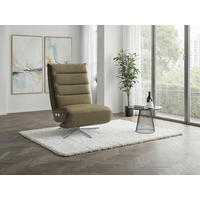 RELAXSESSEL Leder Olivgrün  - Silberfarben/Olivgrün, Basics, Leder/Metall (80/109/98cm) - Sit & More