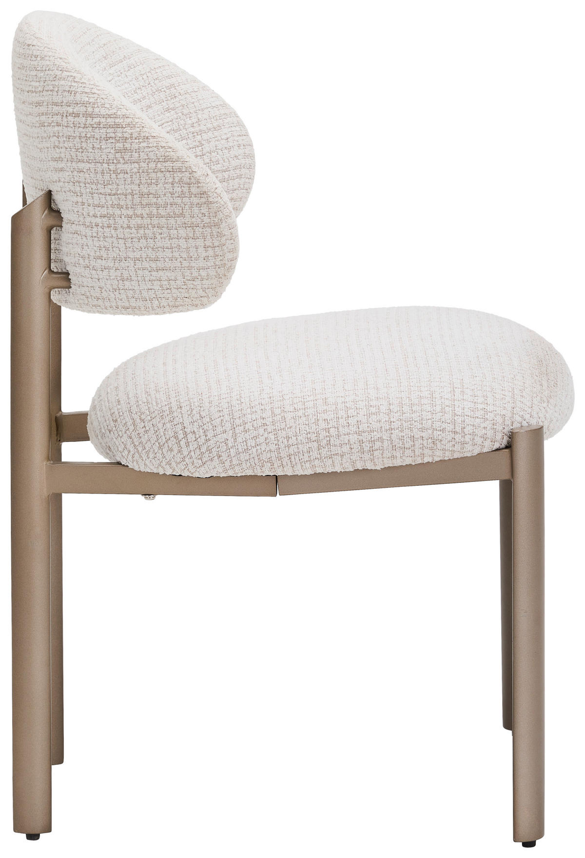 STUHL  ,  , Webstoff  ,  - Champagner/Beige, MODERN, Textil/Metall (55/81/57cm) - MID.YOU