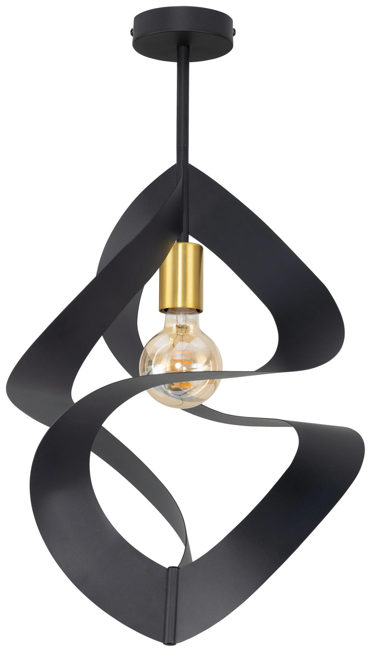 DECKENLEUCHTE 35/60 cm   - Goldfarben/Schwarz, Design, Metall (35/60cm) - Collet's Monde