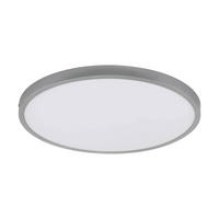 AUFBAULEUCHTE - Silberfarben/Weiß, Basics, Kunststoff/Metall (50/3cm) - Eglo