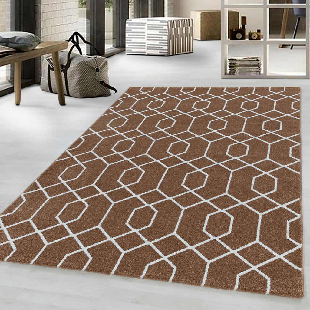Thumbnail - Xxxl Läufer Efor 3713 kupfer, Kupfer, Textil, Streifen, rechteckig, 80x250 cm, Oeko-Tex® Standard 100, für Fußbodenheizu...